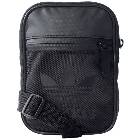 adidas umhängetasche schwarz leder|adidas Originals FESTIVAL .